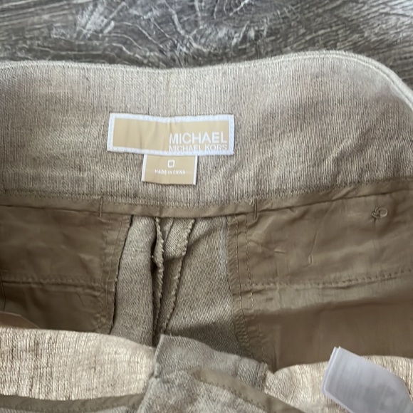 Size 0 Michael Kors Linen Pants - Picture 3 of 4